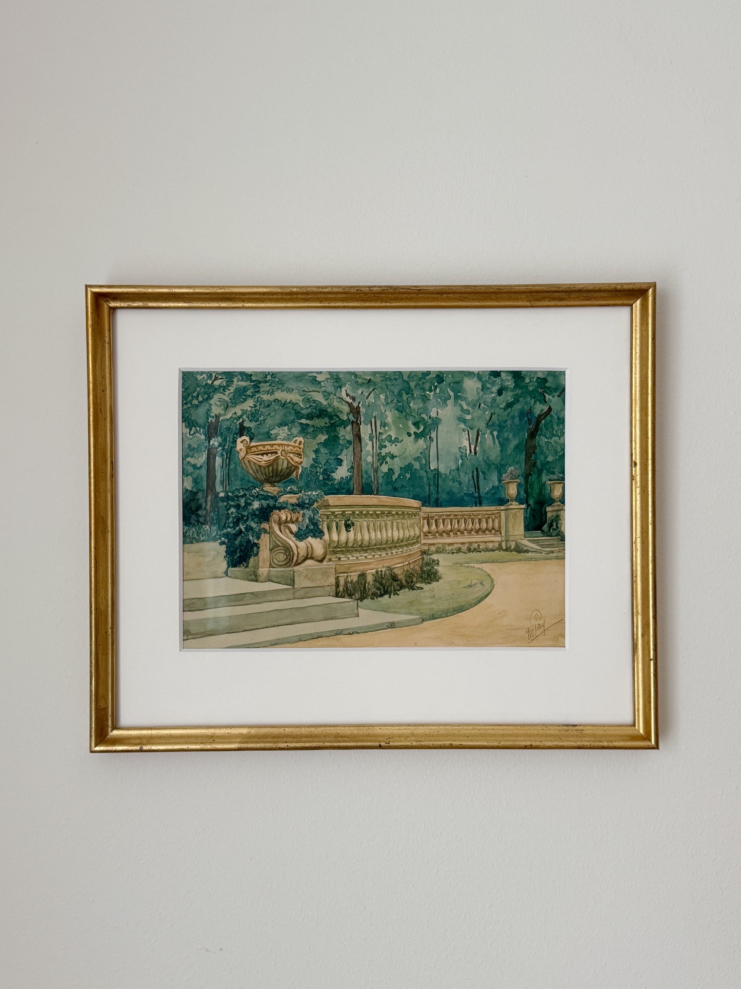 Watercolor: an afternoon in Auteuil
