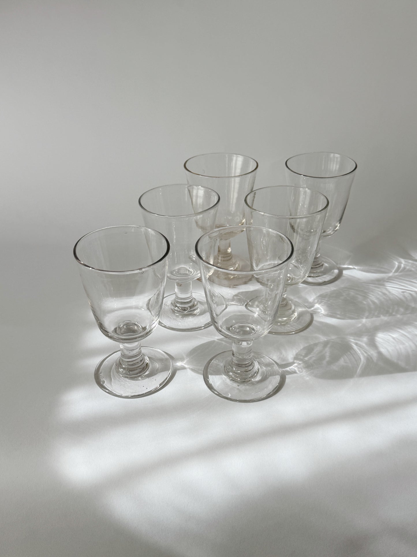 Antique bistro glasses