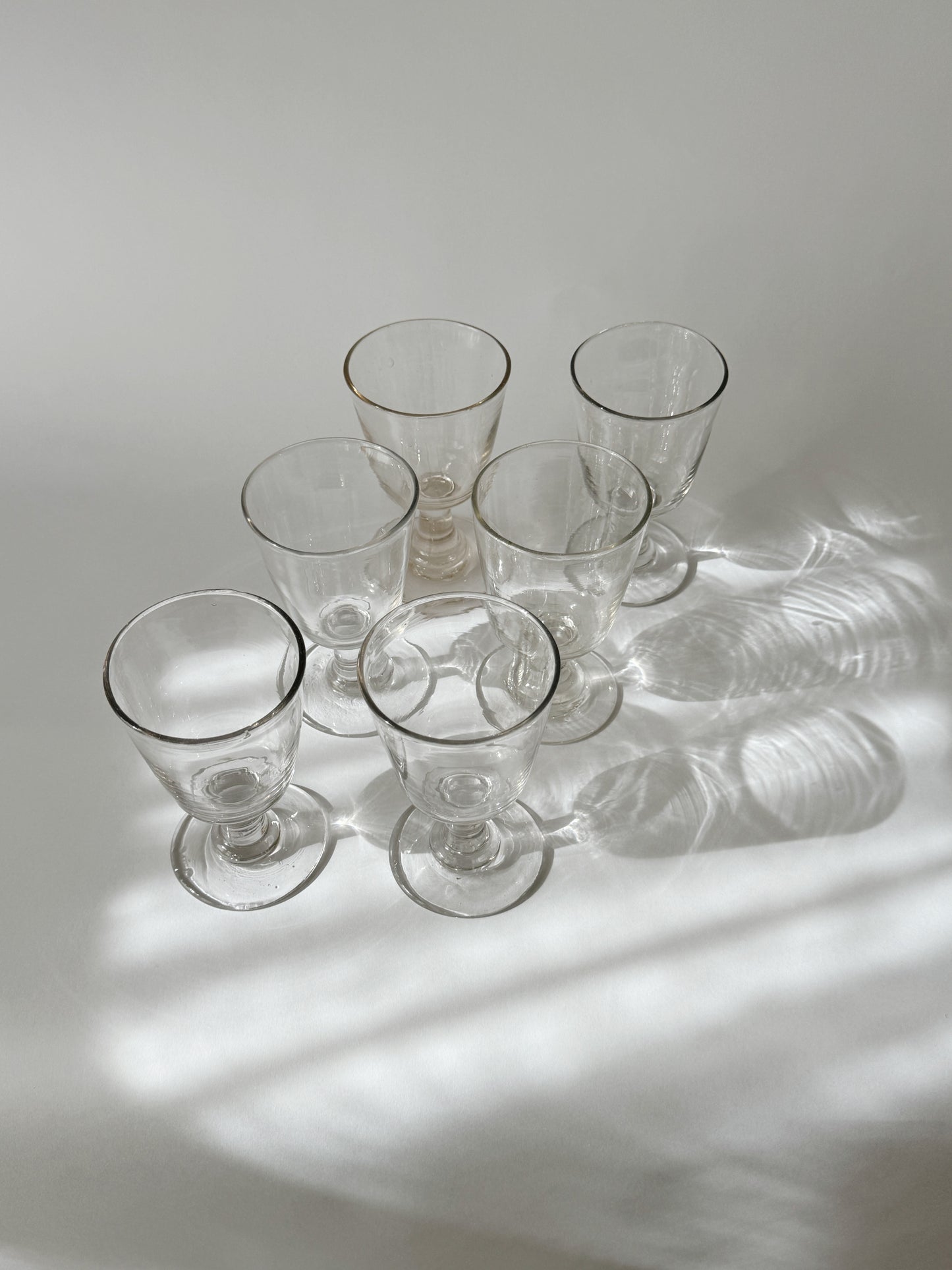 Antique bistro glasses