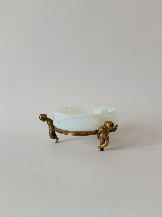 Opaline glass bowl
