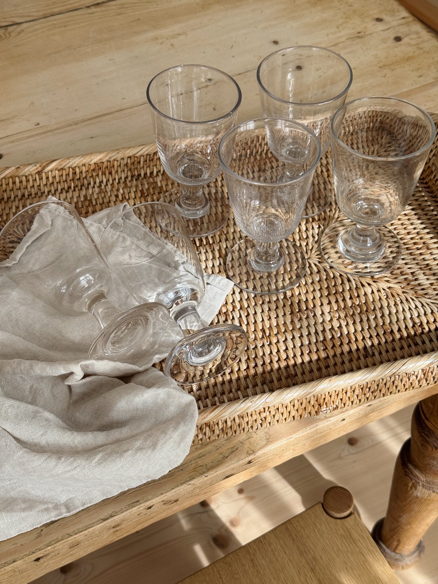 Antique bistro glasses