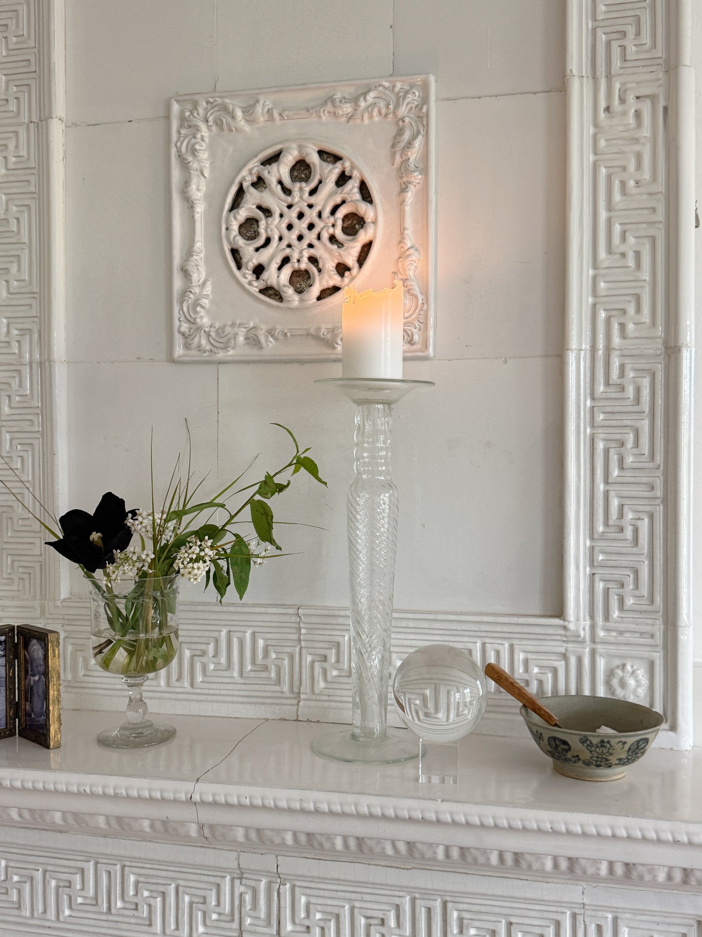 Murano glass candleholder