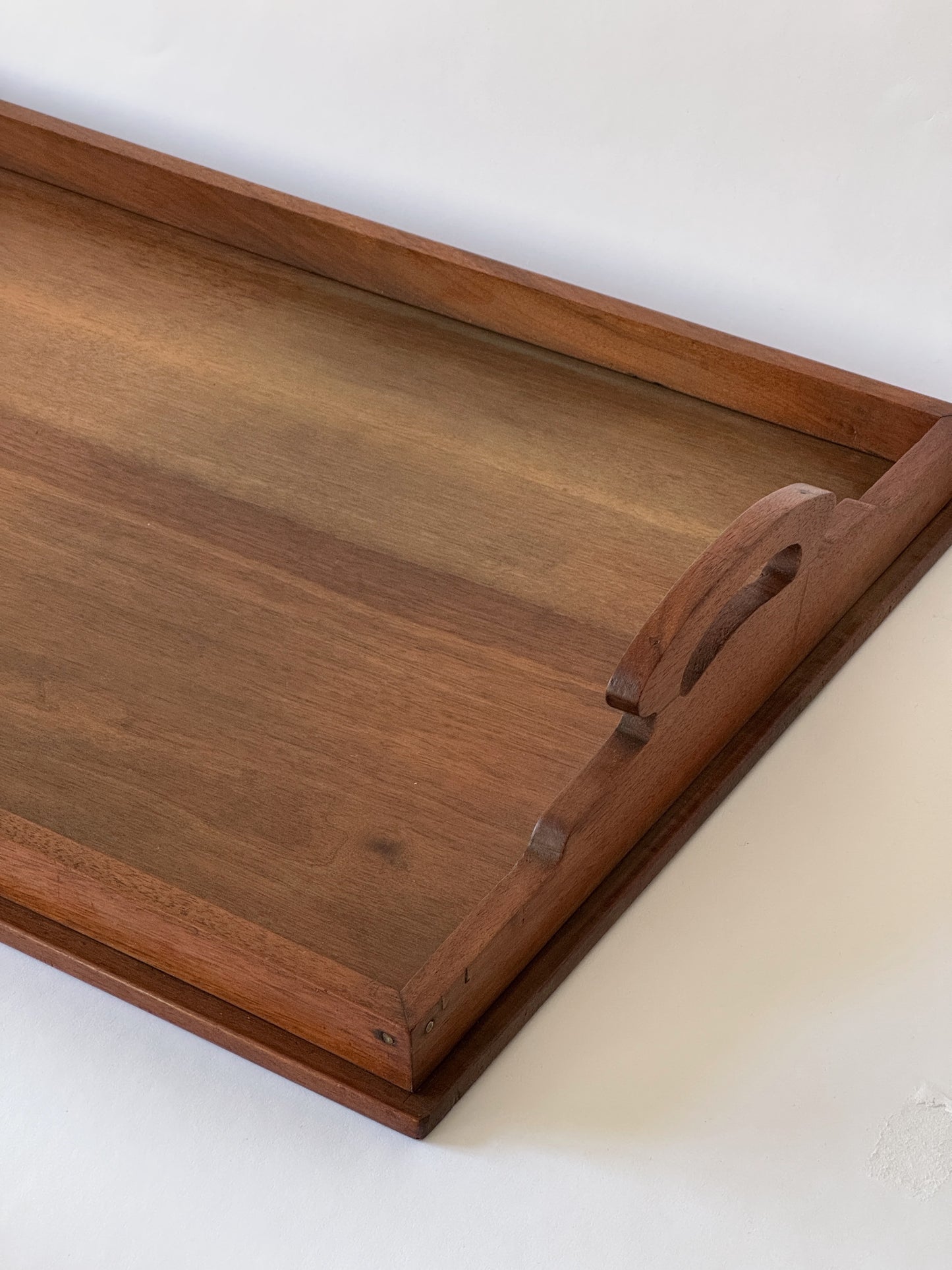 Tray in solid walnut
