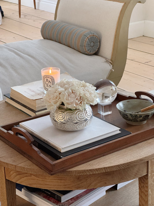 Tray in solid walnut